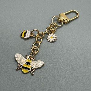 Bag charm Bee Daisy Honey Pot